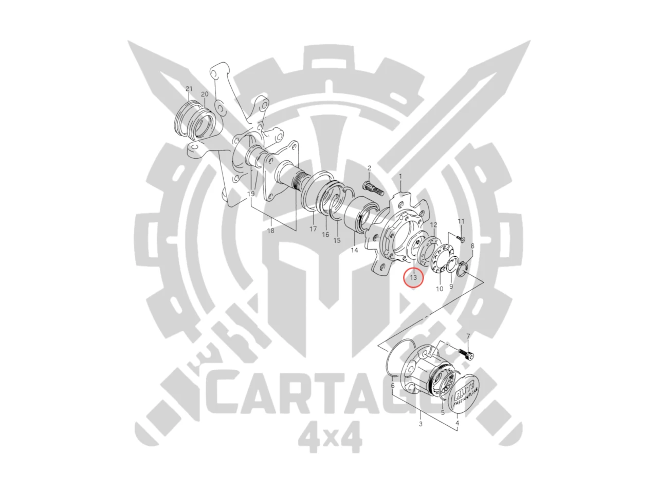 Arandela buje delantero Vitara - imagen 2