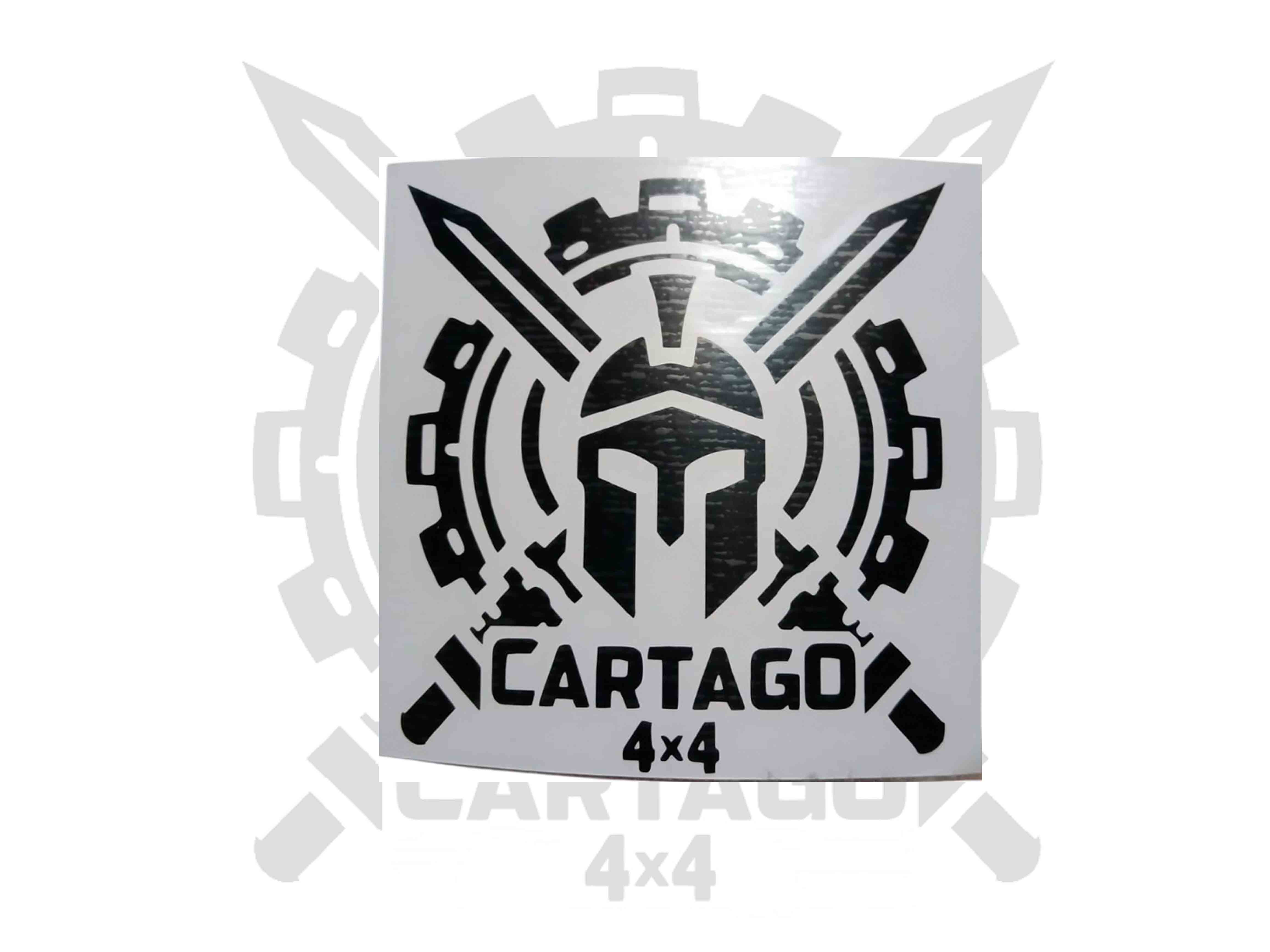 Pegatina Cartago4x4 negra