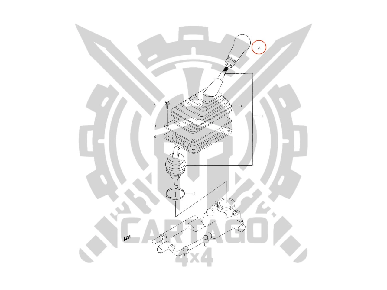 Pomo palanca cambios Vitara - imagen 4
