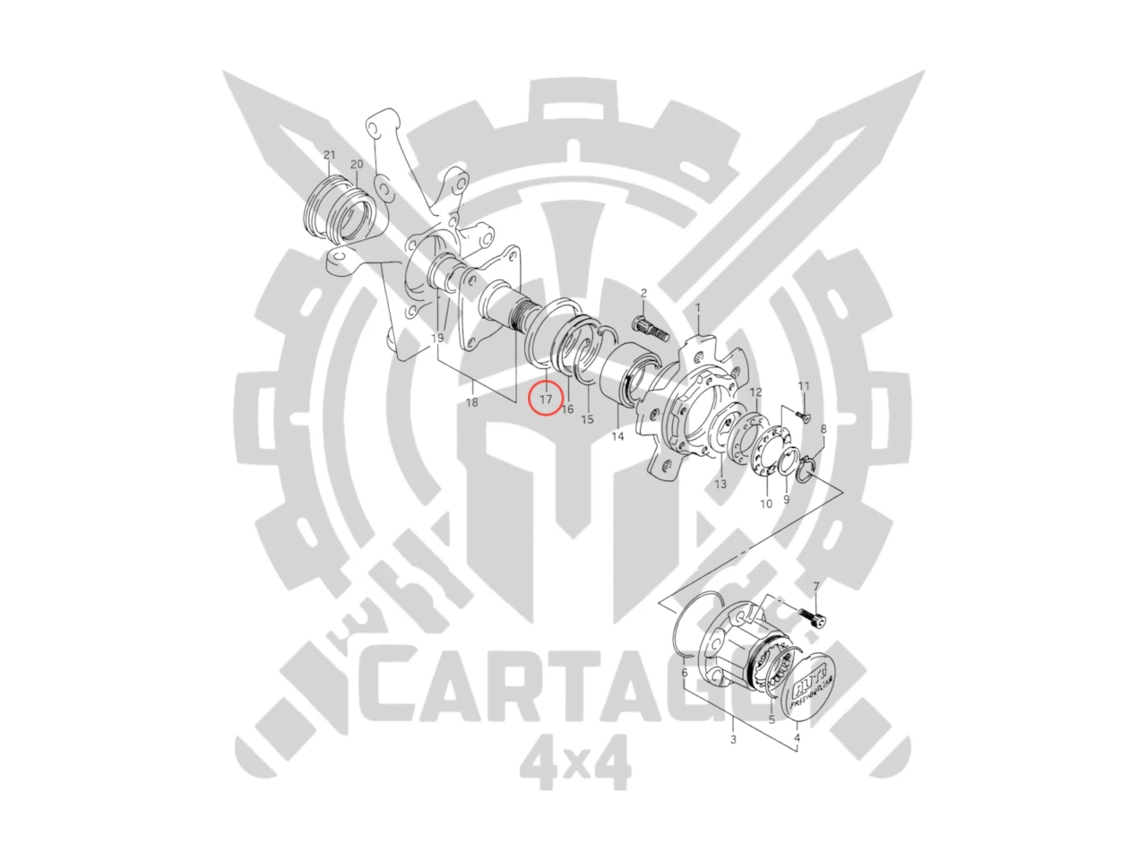 Retén rodamiento delantero Vitara - imagen 2
