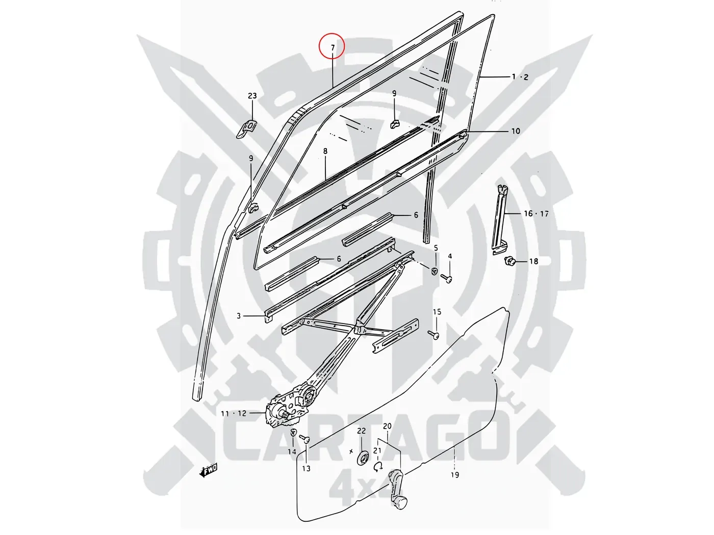 Fieltros puertas (2pcs) - imagen 4