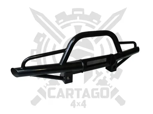 Paragolpes tubular delantero con barra superior y base para winch tipo 2 Suzuki Samurai