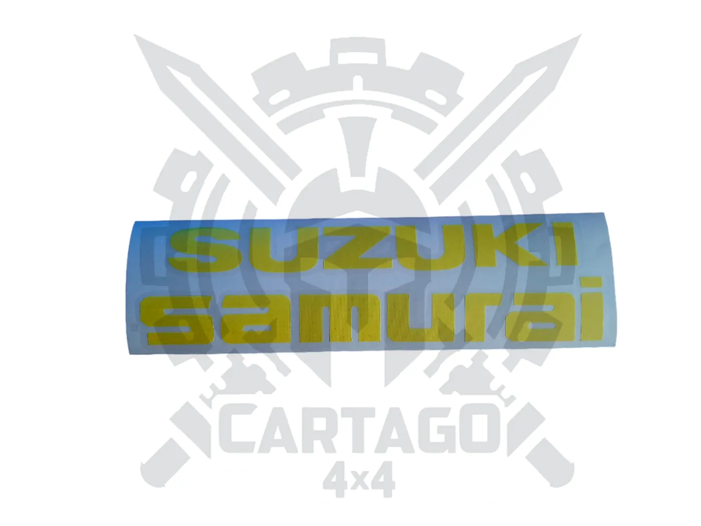 Pegatina portón trasero SAMURAI amarilla