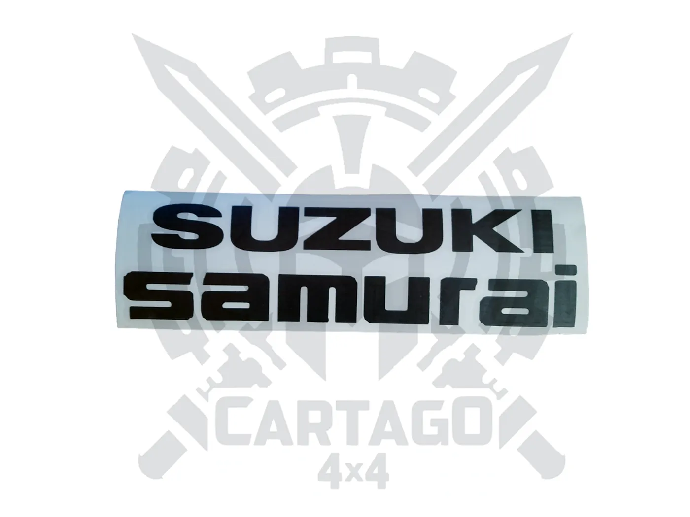 Pegatina portón trasero SAMURAI negra