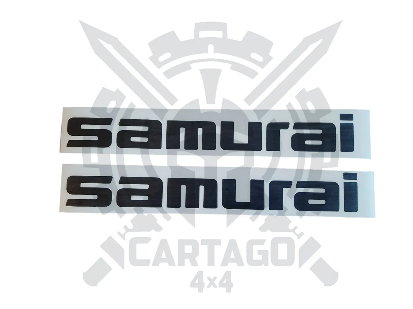 Pegatina SAMURAI capó negra (2 pcs) - imagen 1