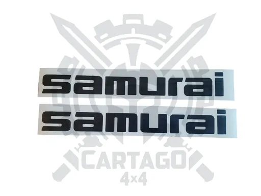 Pegatina SAMURAI capó negra (2 pcs)