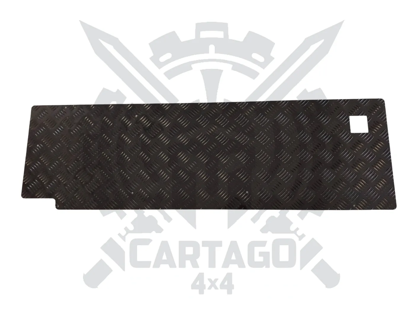 Revestimiento portón trasero aluminio negro - imagen 1