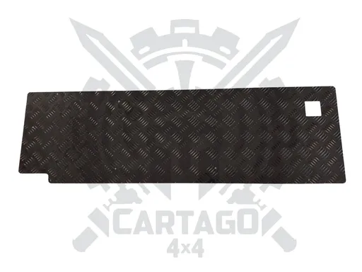 Revestimiento portón trasero aluminio negro