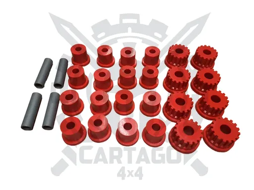 Silentblock suspensión poliuretano Rojo Pro