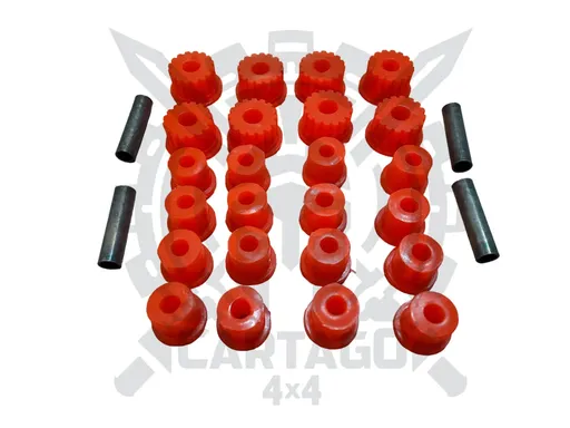 Silentblock suspensión poliuretano Rojo