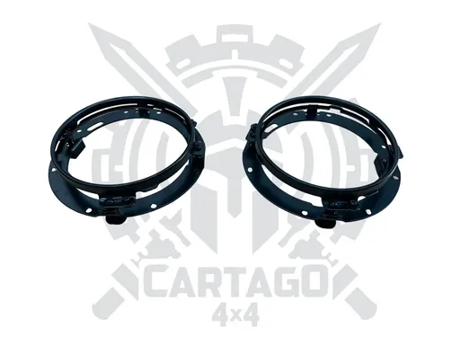 Soportes faros regulables NEGRO