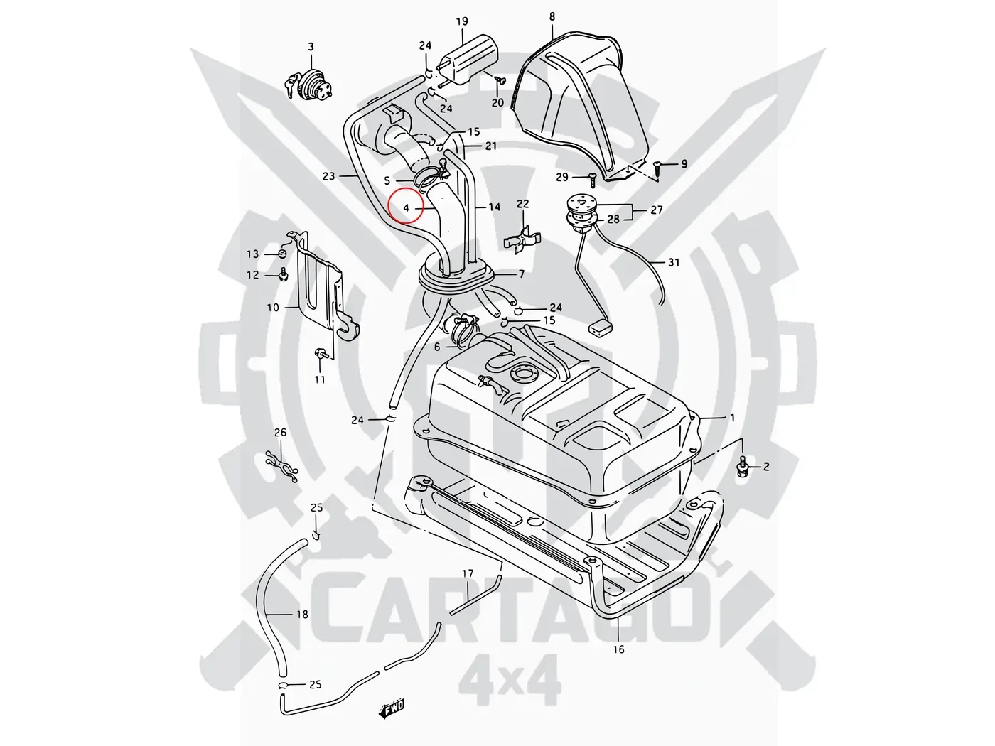 Tubo depósito gasolina - imagen 5