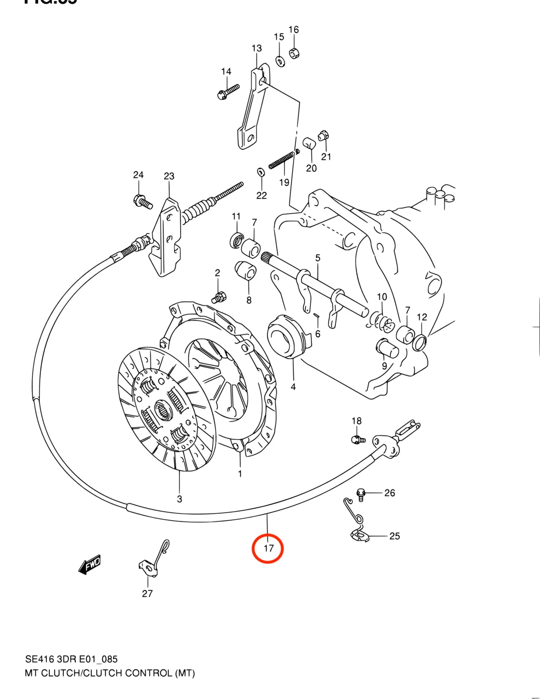 Cable embrague Vitara - imagen 4