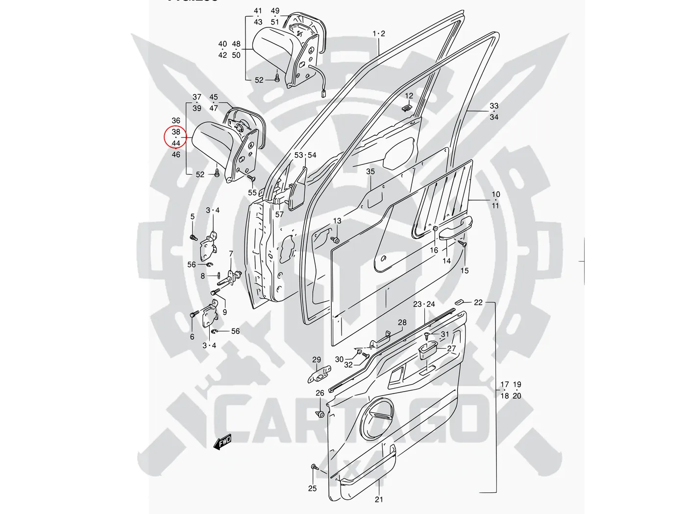 Espejos retrovisores manual LH y RH Vitara - imagen 3