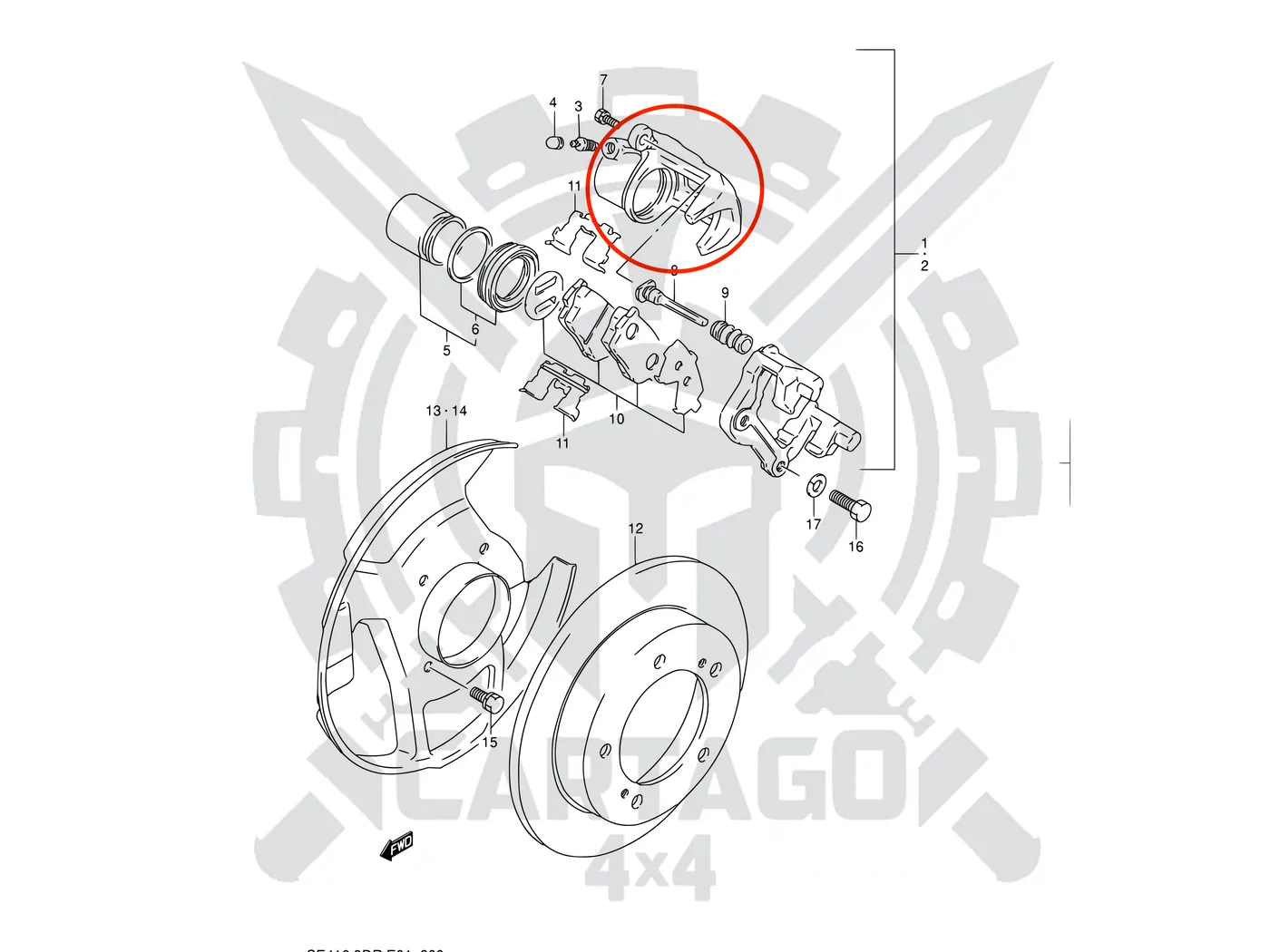 Pinza freno delantera izquierda Vitara - imagen 4